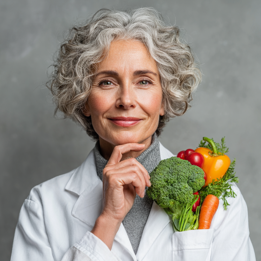 Comida saludable y colorida para adultos mayores